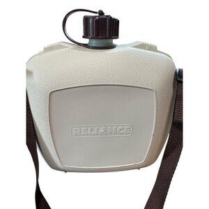 Flask Reliance Portable 1 Gallon Water Container With Strap & Screw Lid camping